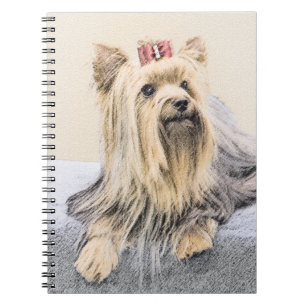 Yorkshire Terrier Painting - Cute Original Dog Art Notitieboek