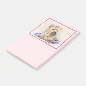 Yorkshire Terrier Painting - Cute Original Dog Art Post-it® Notes (Schuin)