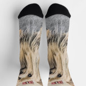 Yorkshire Terrier Painting - Cute Original Dog Art Sokken (Top)