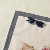 Yorkshire Terrier Painting - Cute Original Dog Art Strandlaken (In situ)