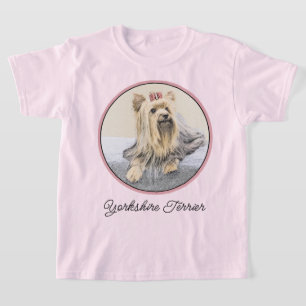 Yorkshire Terrier Painting - Cute Original Dog Art T-shirt