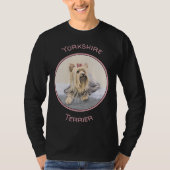 Yorkshire Terrier Painting - Cute Original Dog Art T-shirt (Voorkant)