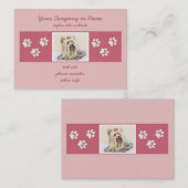 Yorkshire Terrier Painting - Cute Original Dog Art Visitekaartje (Voorkant / Achterkant)