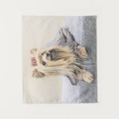Yorkshire Terrier Painting - Cute Original Dog Art Wandkleed (Voorkant)