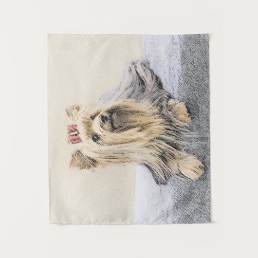 Yorkshire Terrier Painting - Cute Original Dog Art Wandkleed (Voorkant)