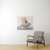 Yorkshire Terrier Painting - Cute Original Dog Art Wandkleed (In Situ (horizontaal))