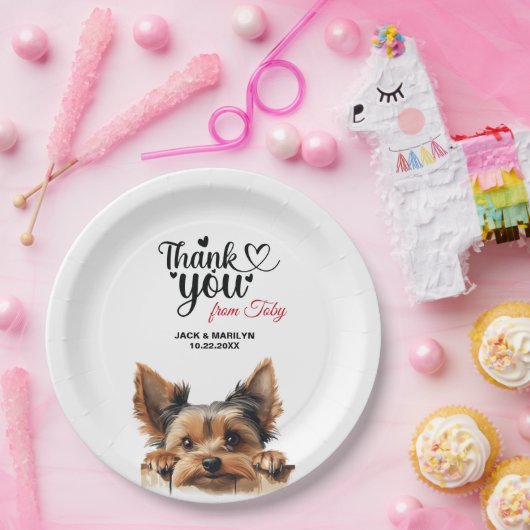 Yorkshire Terrier Papieren Bordje (Feest)