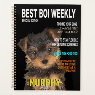 Yorkshire Terrier Parody Magazine Hoesje Planner
