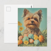 Yorkshire Terrier  Pasen Briefkaart (Voorkant / Achterkant)