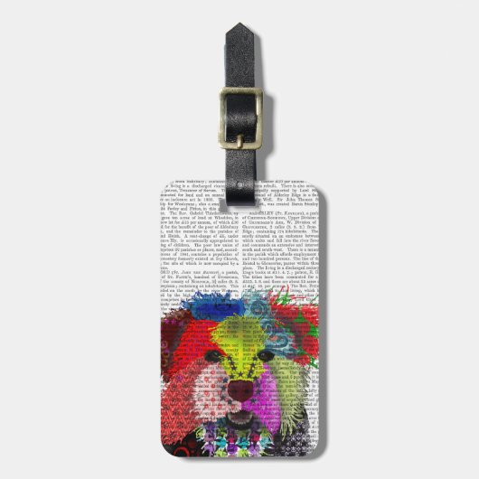 Yorkshire Terrier - Patchwork Bagagelabel (Voorkant verticaal)