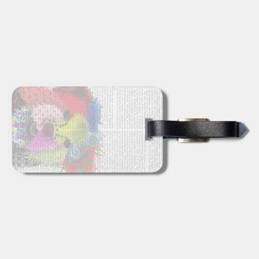 Yorkshire Terrier - Patchwork Bagagelabel (Achterkant horizontaal)