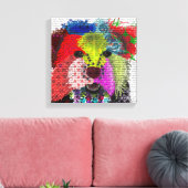 Yorkshire Terrier - Patchwork Canvas Afdruk (Insitu (Woonkamer))