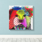 Yorkshire Terrier - Patchwork Canvas Afdruk (Insitu (Houten vloer))