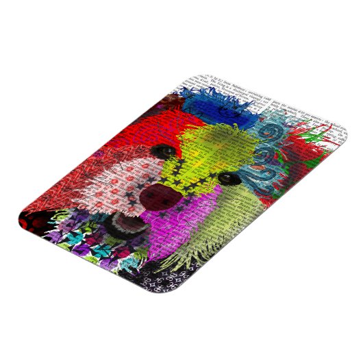 Yorkshire Terrier - Patchwork Magneet (Linkerzijde)