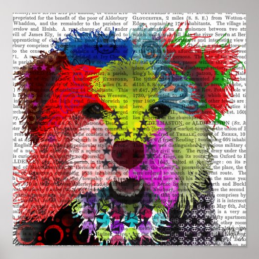 Yorkshire Terrier - Patchwork Poster (Voorkant)