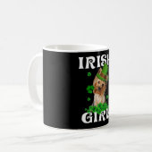 Yorkshire Terrier Patrick's Day Gift voor hem Koffiemok (Voorkant links)