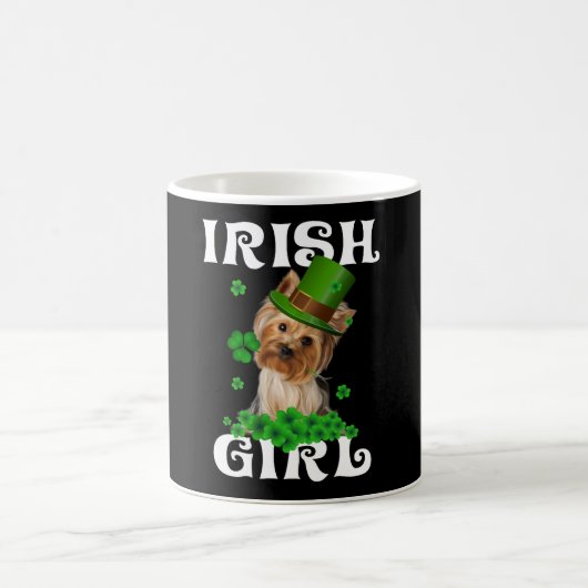 Yorkshire Terrier Patrick's Day Gift voor hem Koffiemok (Center)