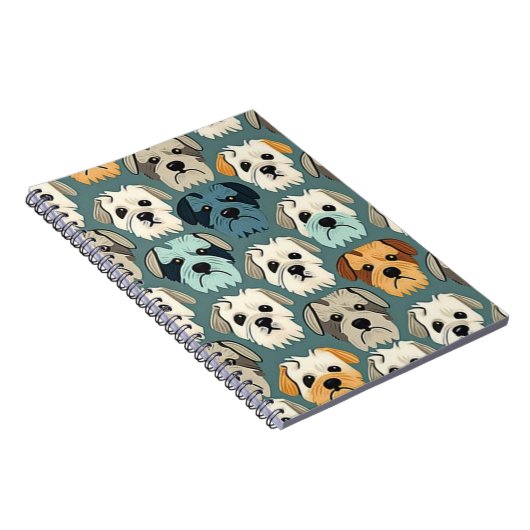 Yorkshire Terrier Pattern Notitieboek (Rechterzijde)