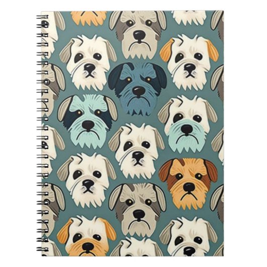 Yorkshire Terrier Pattern Notitieboek (Voorkant)