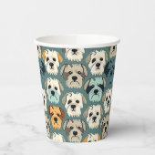 Yorkshire Terrier Pattern Papieren Bekers (Links)