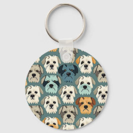Yorkshire Terrier Pattern Sleutelhanger