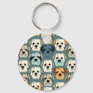 Yorkshire Terrier Pattern Sleutelhanger
