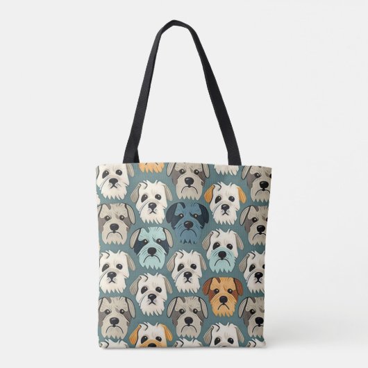 Yorkshire Terrier Pattern Tote Bag (Achterkant)