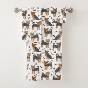 Yorkshire Terrier Paws en Botten Yorkie Dog Bad Handdoek