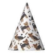 Yorkshire Terrier Paws en Botten Yorkie Dog Feesthoedjes (Links)