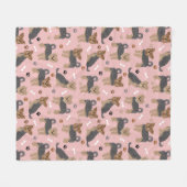 Yorkshire Terrier Paws en Botten Yorkie Dog Fleece Deken (Voorkant (Horizontaal))