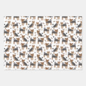 Yorkshire Terrier Paws en Botten Yorkie Dog Inpakpapier Vel (Voorkant)