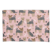 Yorkshire Terrier Paws en Botten Yorkie Dog Kussensloop (Voorkant)