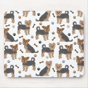 Yorkshire Terrier Paws en Botten Yorkie Dog Muismat
