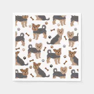 Yorkshire Terrier Paws en Botten Yorkie Dog Servet