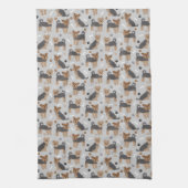 Yorkshire Terrier Paws en Botten Yorkie Dog Theedoek (Verticaal)