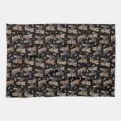 Yorkshire Terrier Paws en Botten Yorkie Dog Theedoek (Horizontaal)