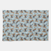 Yorkshire Terrier Paws en Botten Yorkie Dog Theedoek (Horizontaal)