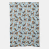 Yorkshire Terrier Paws en Botten Yorkie Dog Theedoek (Verticaal)