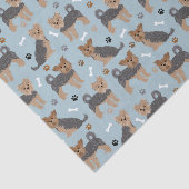 Yorkshire Terrier Paws en Botten Yorkie Dog Tissuepapier (Detail)
