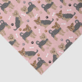 Yorkshire Terrier Paws en Botten Yorkie Dog Tissuepapier (Detail)