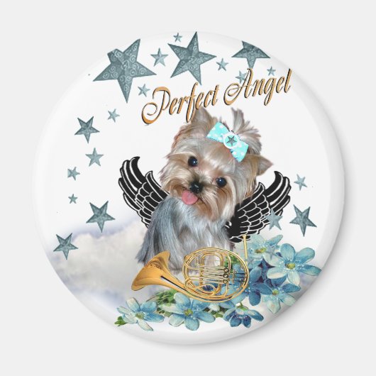 Yorkshire Terrier Perfect Angel Magneet (Voorkant)