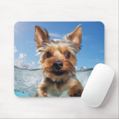 Yorkshire Terrier Pet Dog Animal Fun Muismat (Met muis)