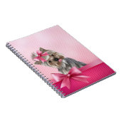 Yorkshire Terrier Pink Princess Yorkie Puppy Dog Notitieboek (Rechterzijde)