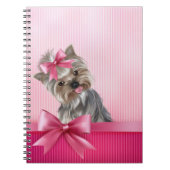 Yorkshire Terrier Pink Princess Yorkie Puppy Dog Notitieboek (Voorkant)