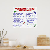YORKSHIRE TERRIER PL2 POSTER (Keuken)