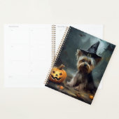 Yorkshire Terrier pompoenen Halloween eng Planner (Display)