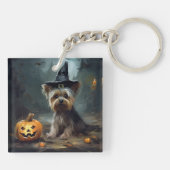 Yorkshire Terrier pompoenen Halloween eng Sleutelhanger (Achterkant)