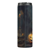 Yorkshire Terrier pompoenen Halloween eng Thermosbeker (Achterkant)