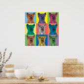 Yorkshire Terrier Pop-Art Ornament Poster (Keuken)