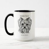 Yorkshire Terrier Portrait Mok (Links)